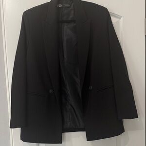 Zara Classic Black Suit Jacket